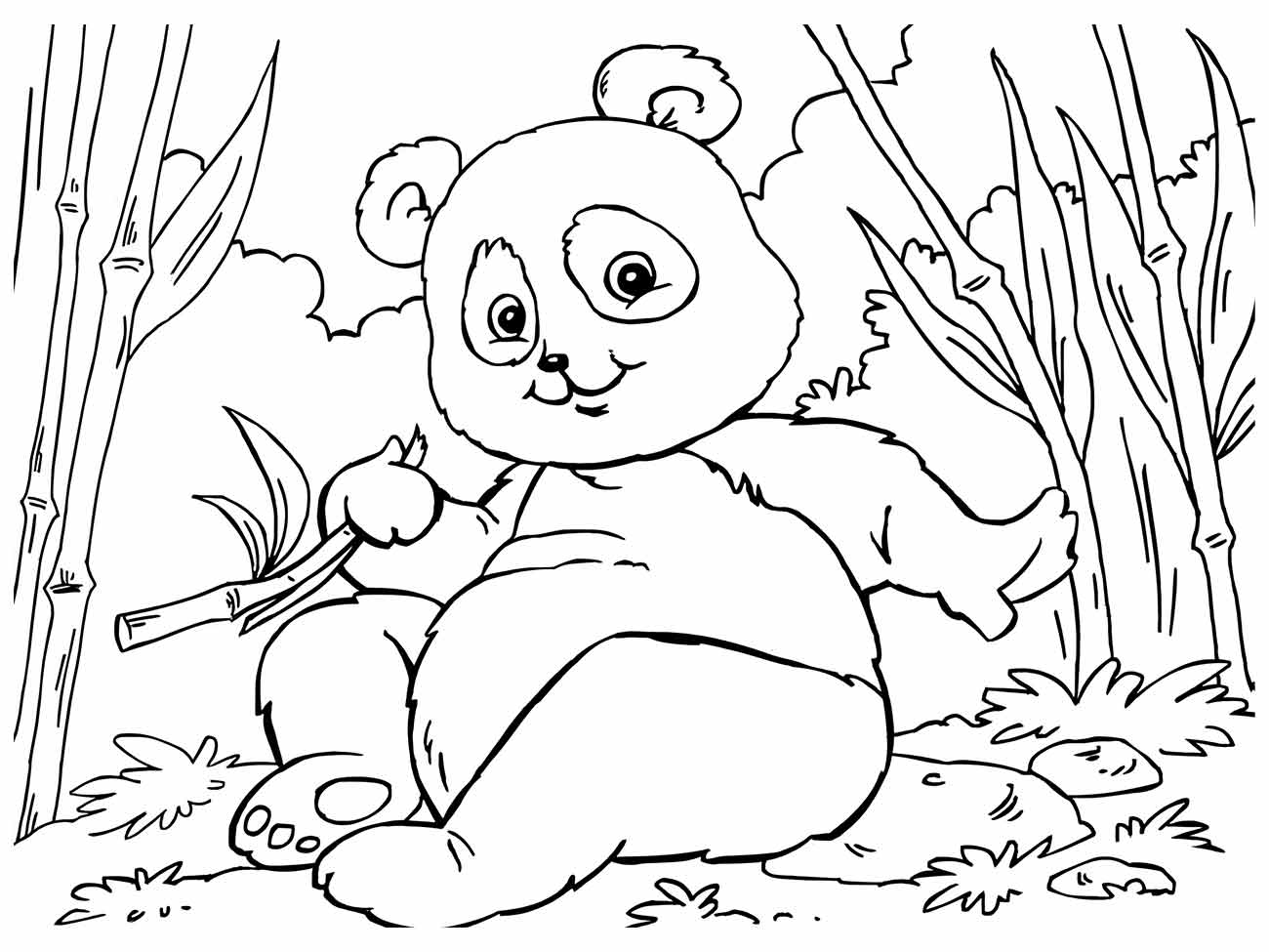 Panda coloring pages (15)