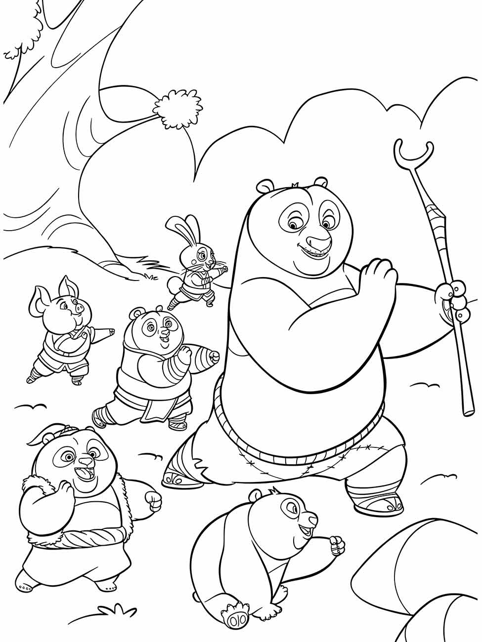 Panda coloring pages (18)