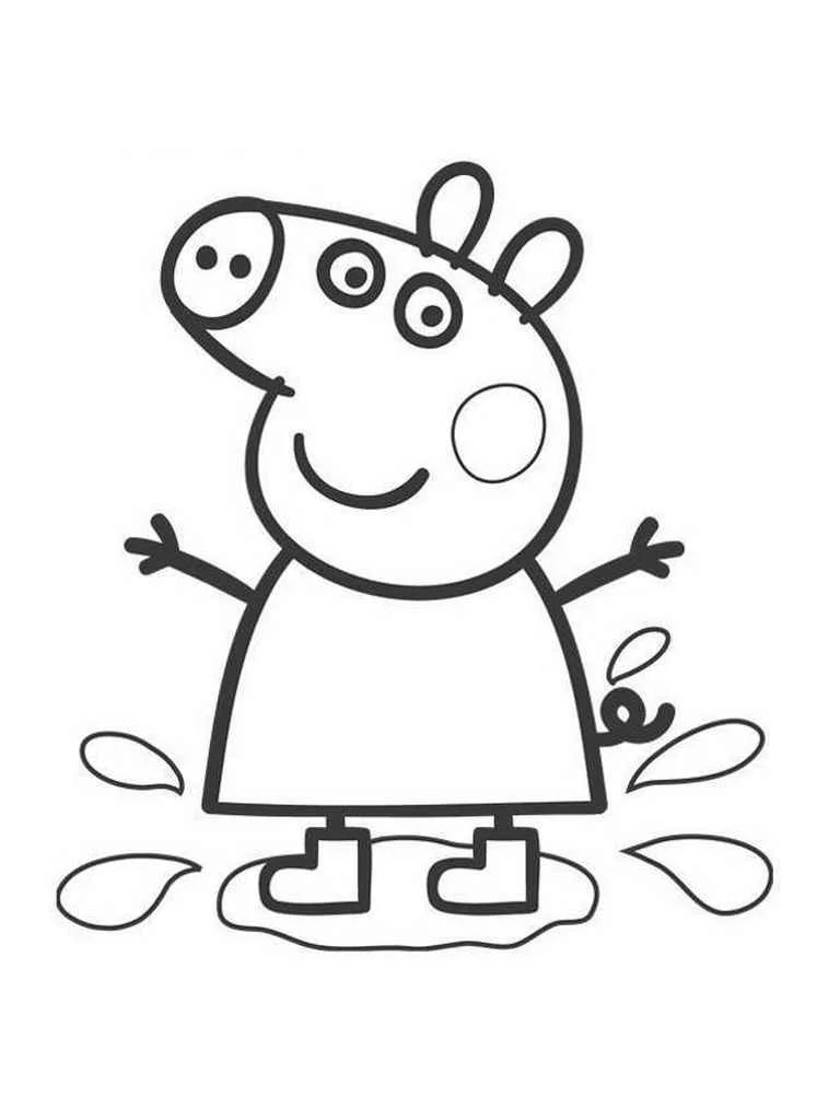 Peppa pig coloring page (1)