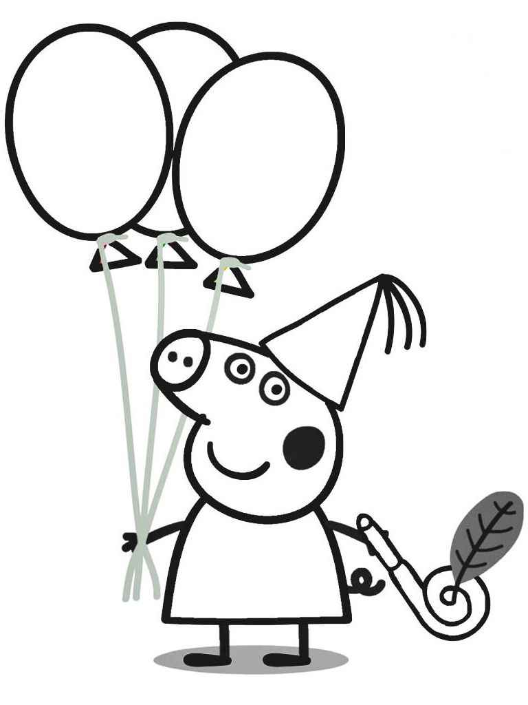 Peppa pig coloring page (2)