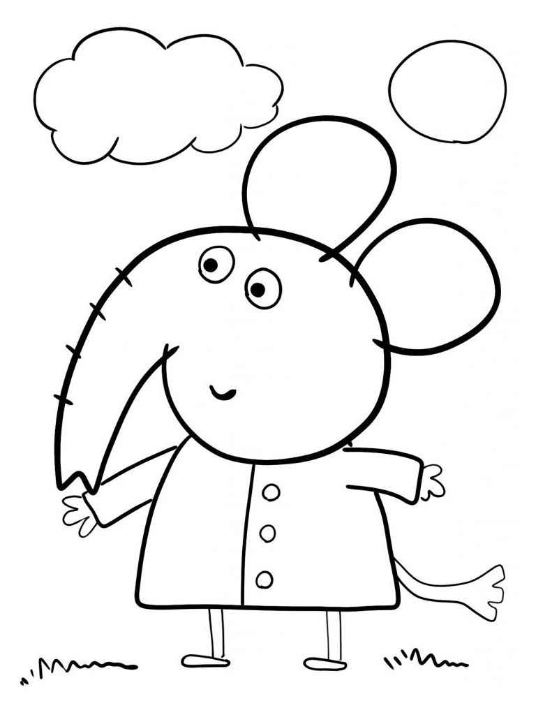 Peppa pig coloring page (20)