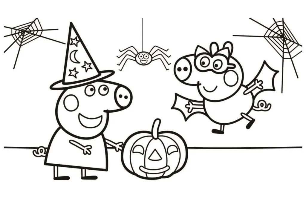 Peppa pig coloring page (20)