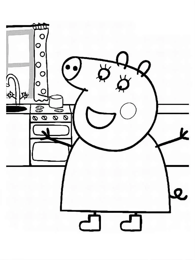 Peppa pig coloring page (22)