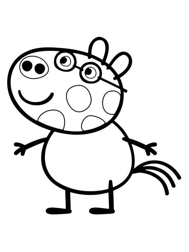 Peppa pig coloring page (3)