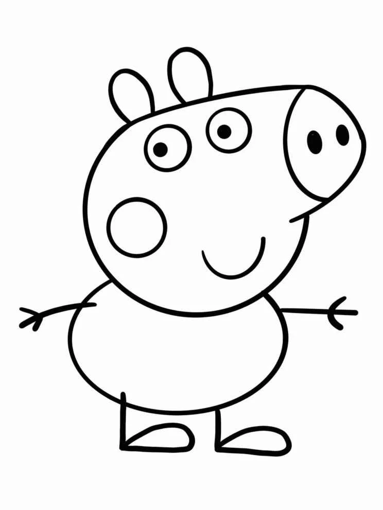 Peppa pig coloring page (3)