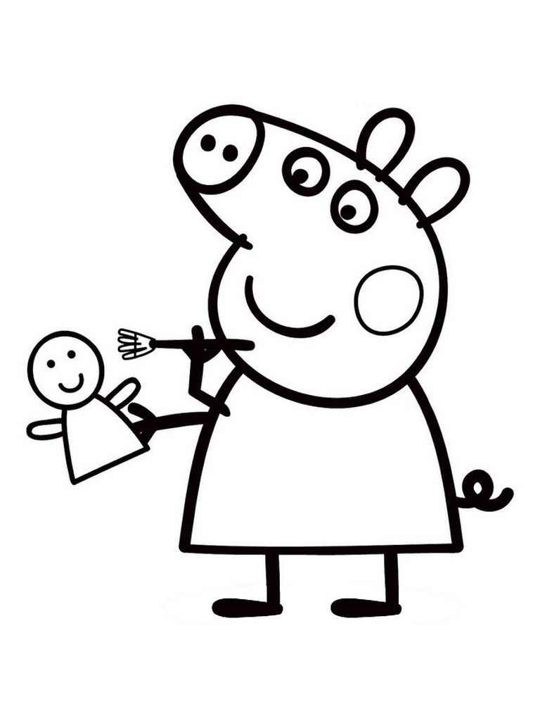 Peppa pig coloring page (4)