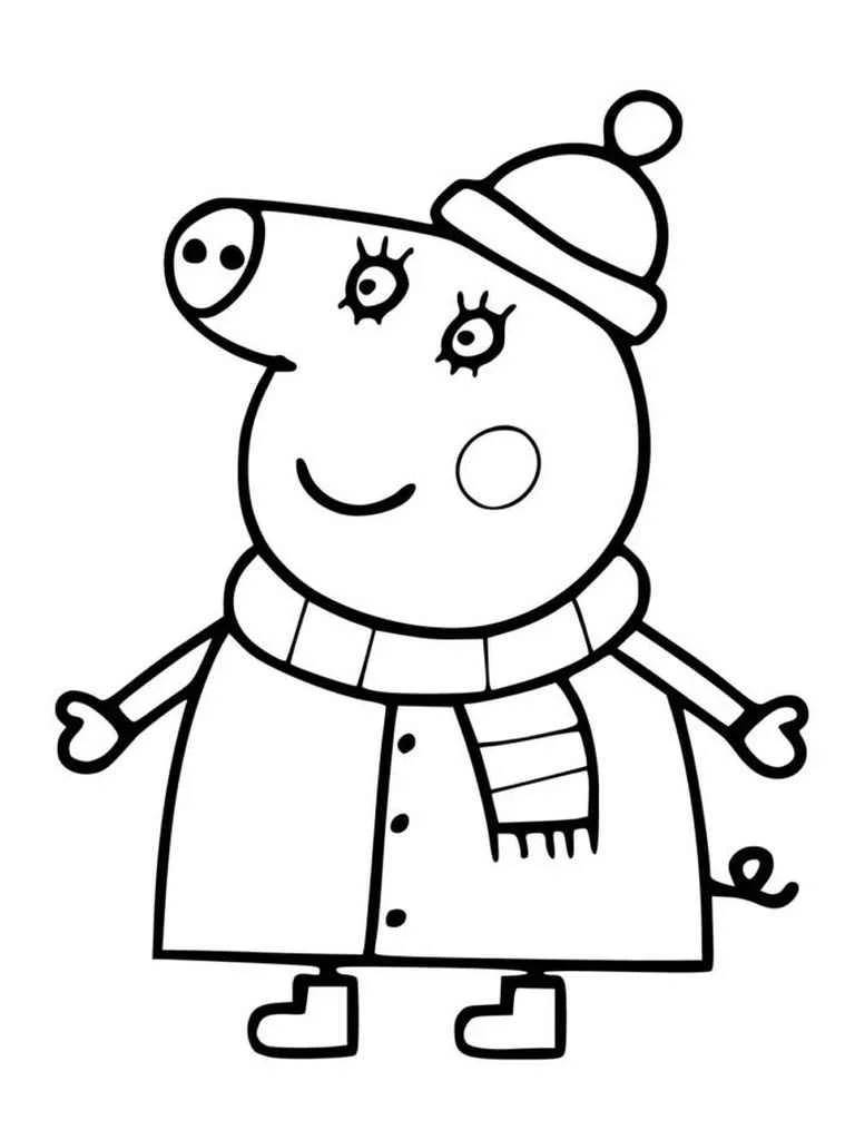 Peppa pig coloring page (4)