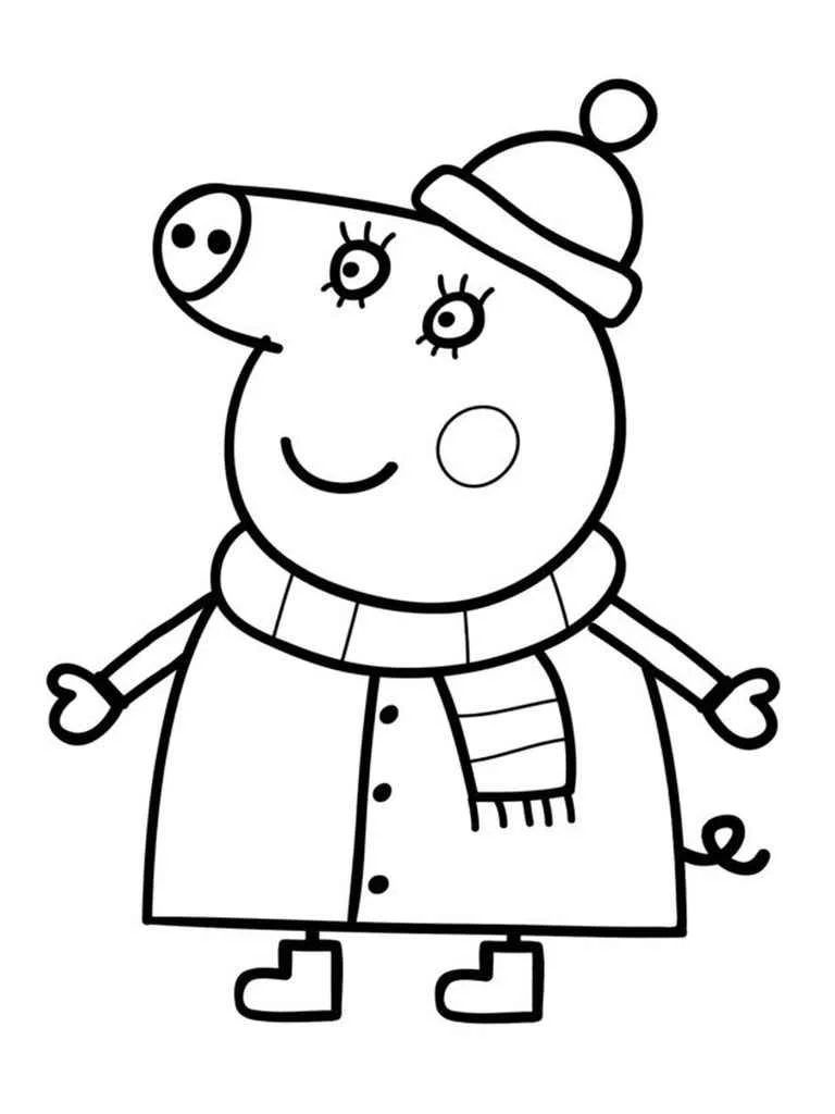 Peppa pig coloring page (5)