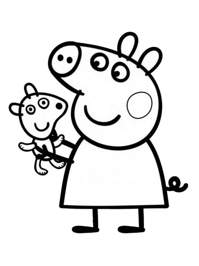 Peppa pig coloring page (7)