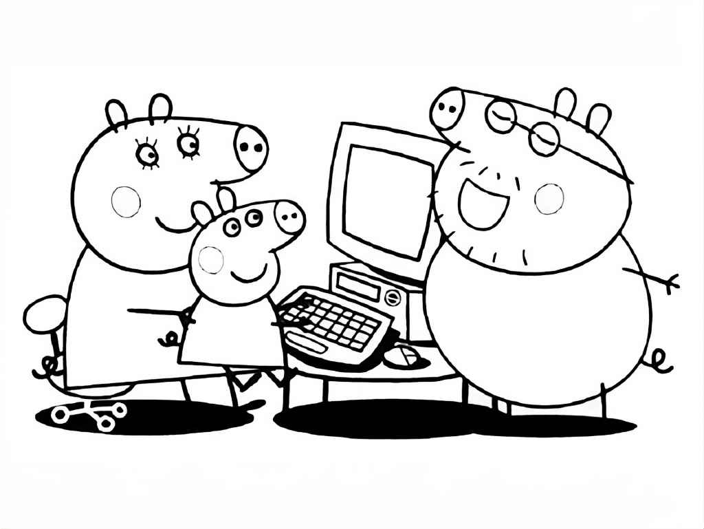 Peppa pig coloring page (8)