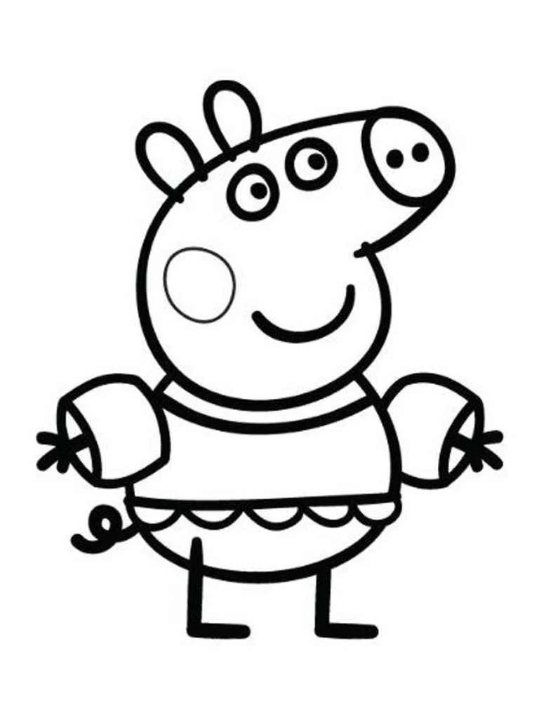 Peppa pig coloring page (8)