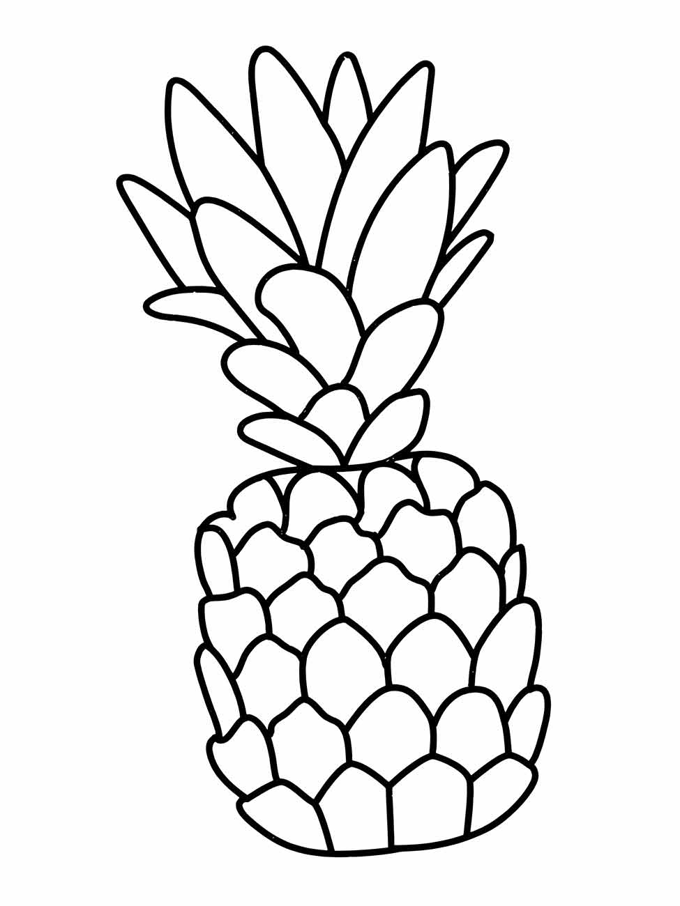 Pineapple coloring page (1)