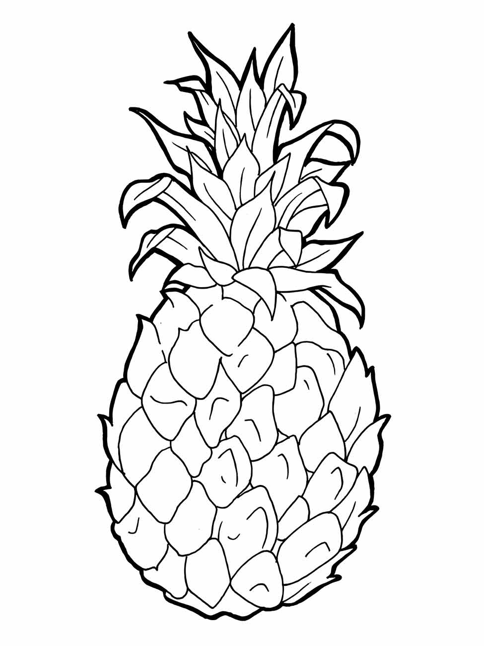 Pineapple coloring page (11)