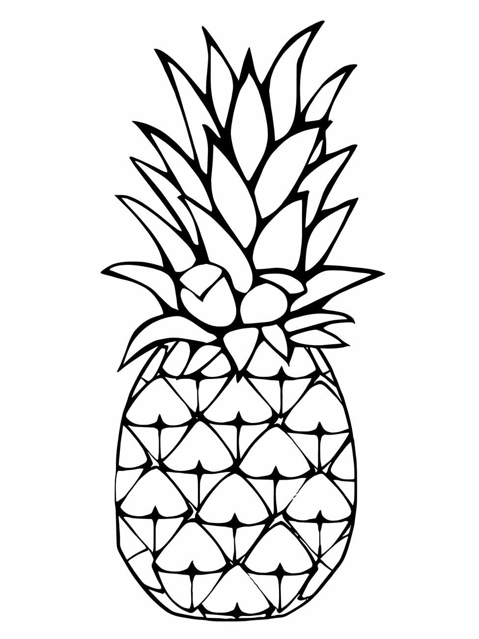 Pineapple coloring page (13)