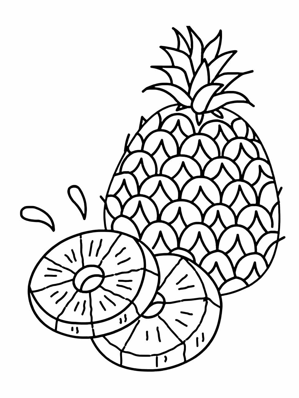 Pineapple coloring page (14)