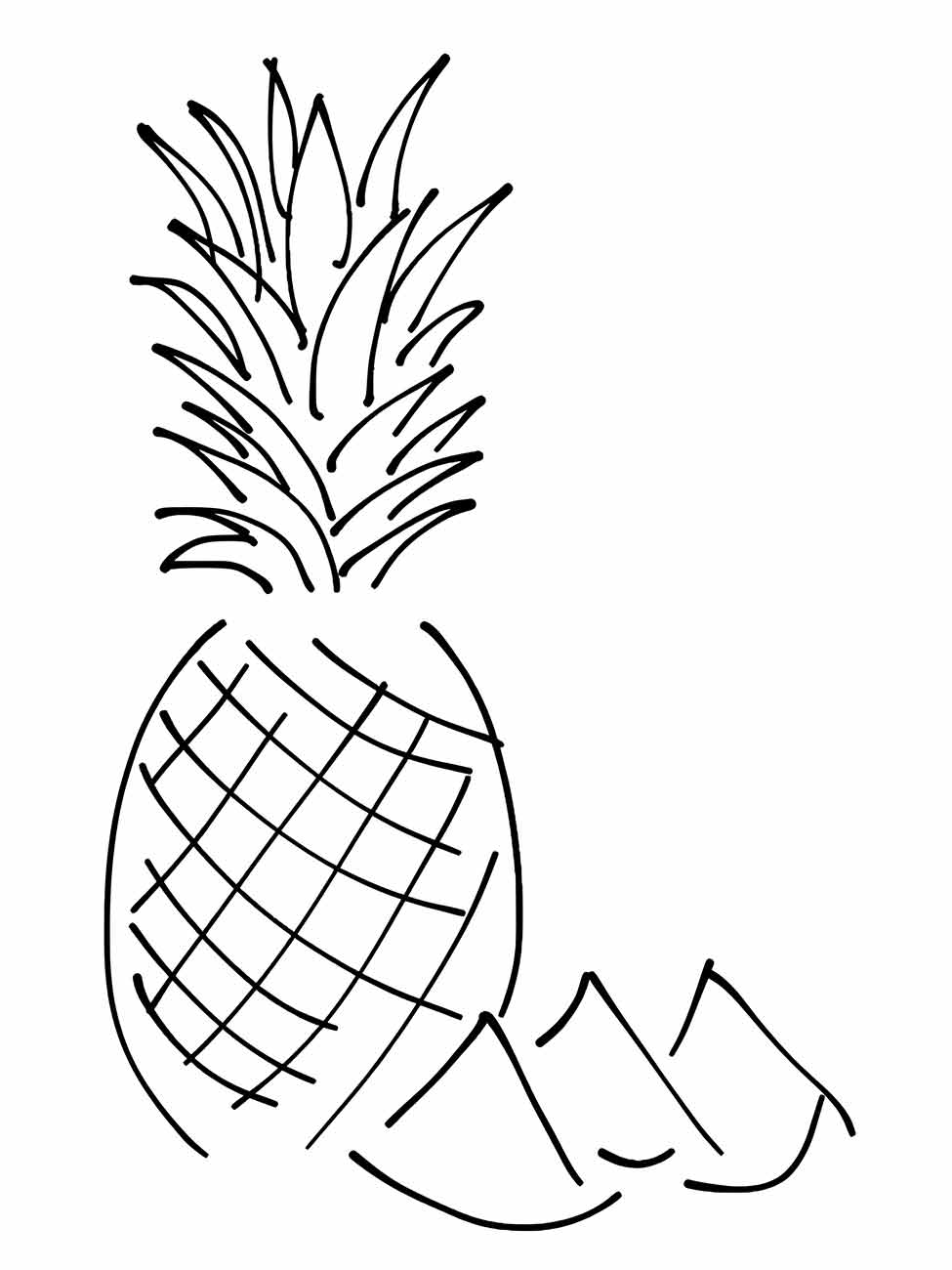 Pineapple coloring page (15)