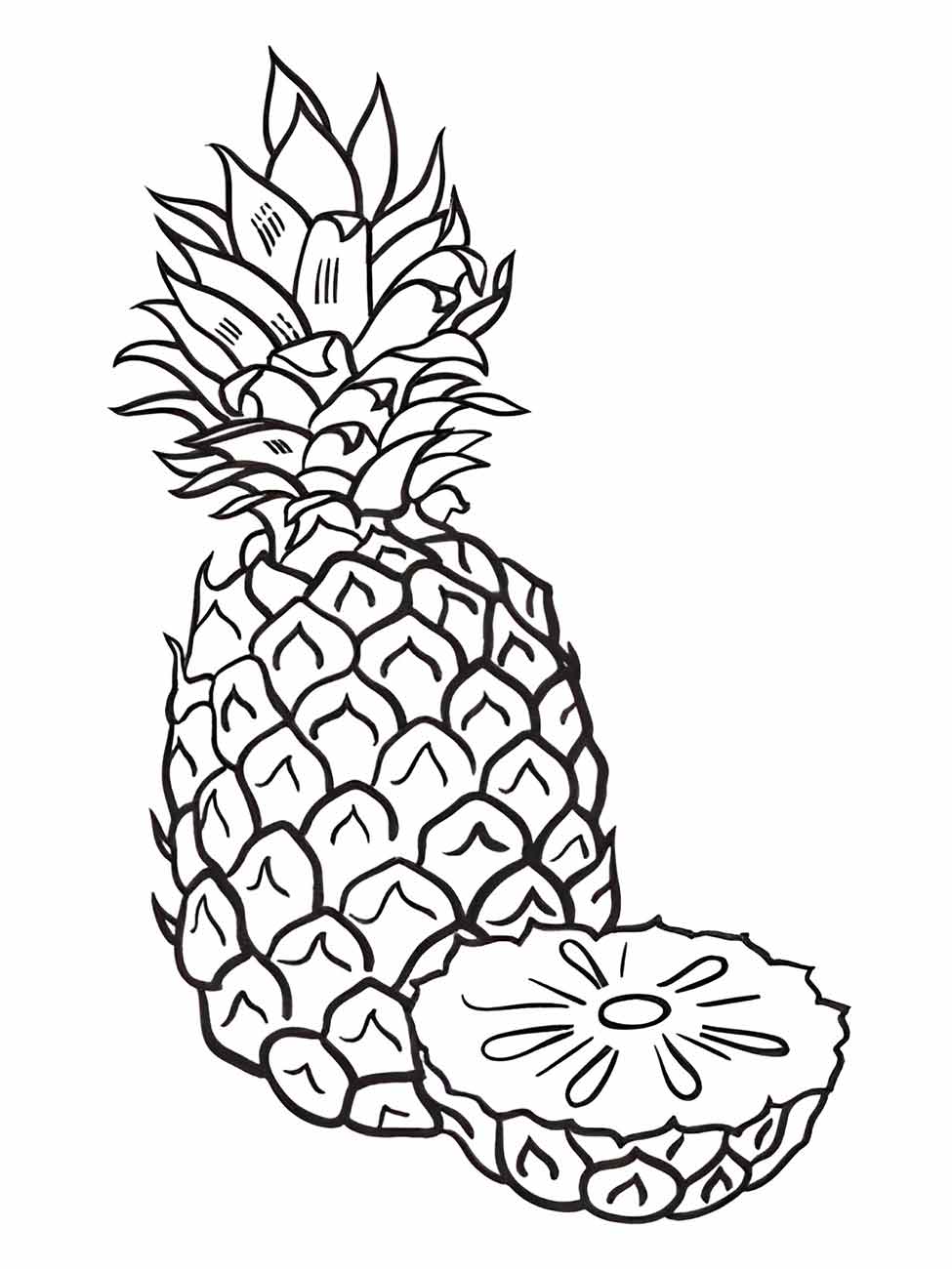 Pineapple coloring page (17)