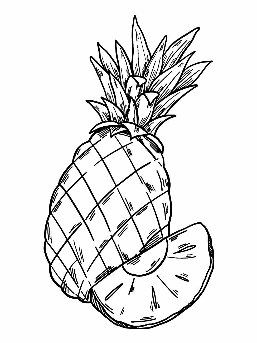 Pineapple coloring page (19)