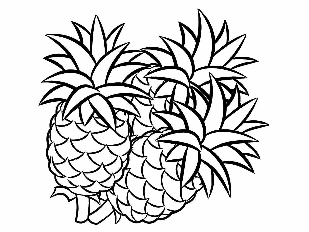 Pineapple coloring page (20)