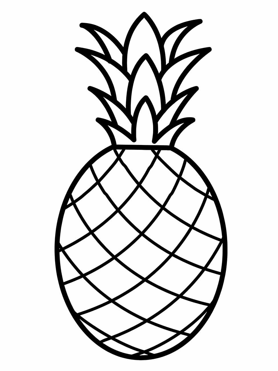 Pineapple coloring page (3)