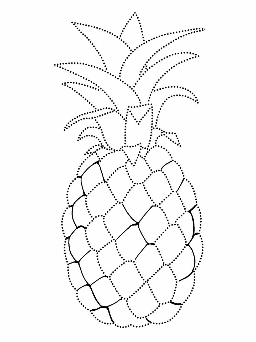 Pineapple coloring page (4)