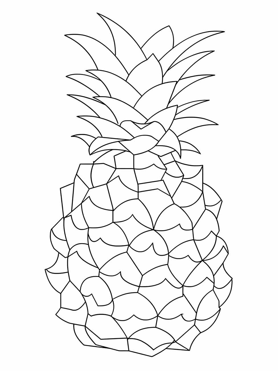 Pineapple coloring page (6)