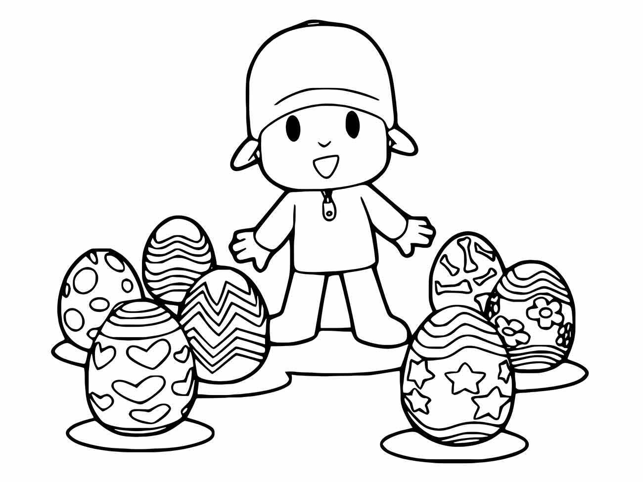 Pocoyo coloring page (2)