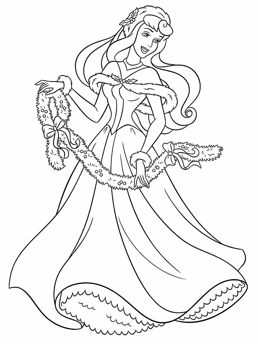 Princesses coloring page (1)