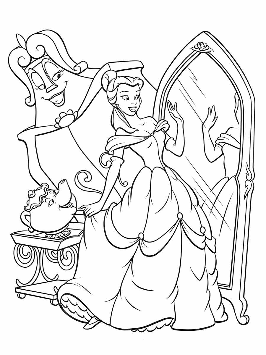 Princesses coloring page (10)