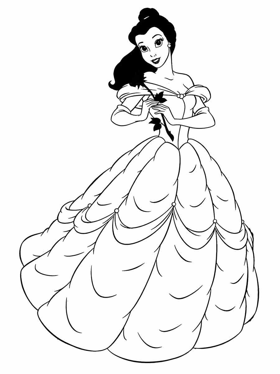 Princesses coloring page (12)