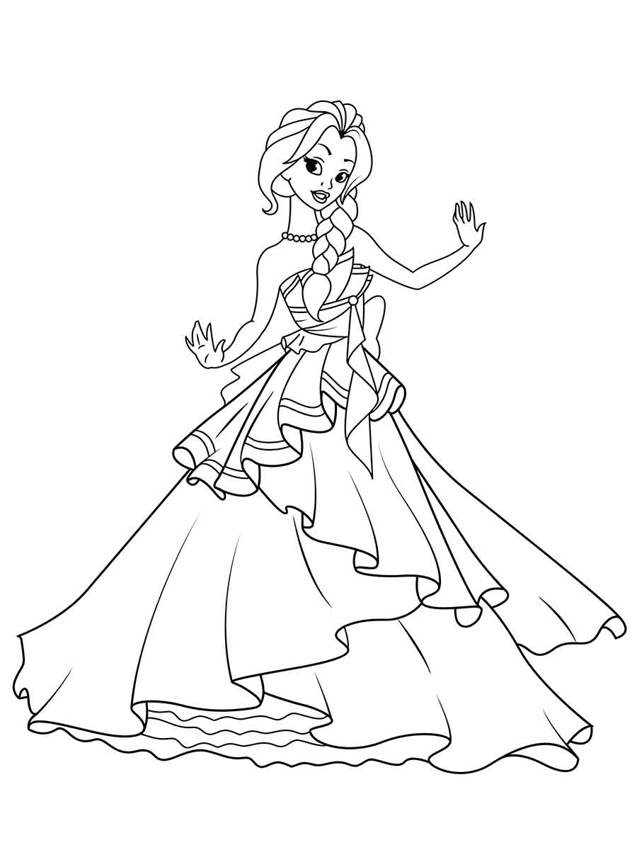 Princesses coloring page (5)