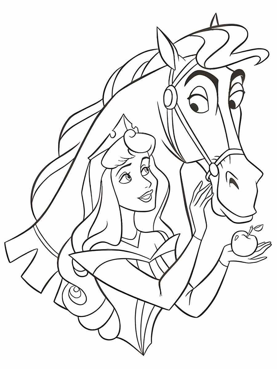 Princesses coloring page (8)