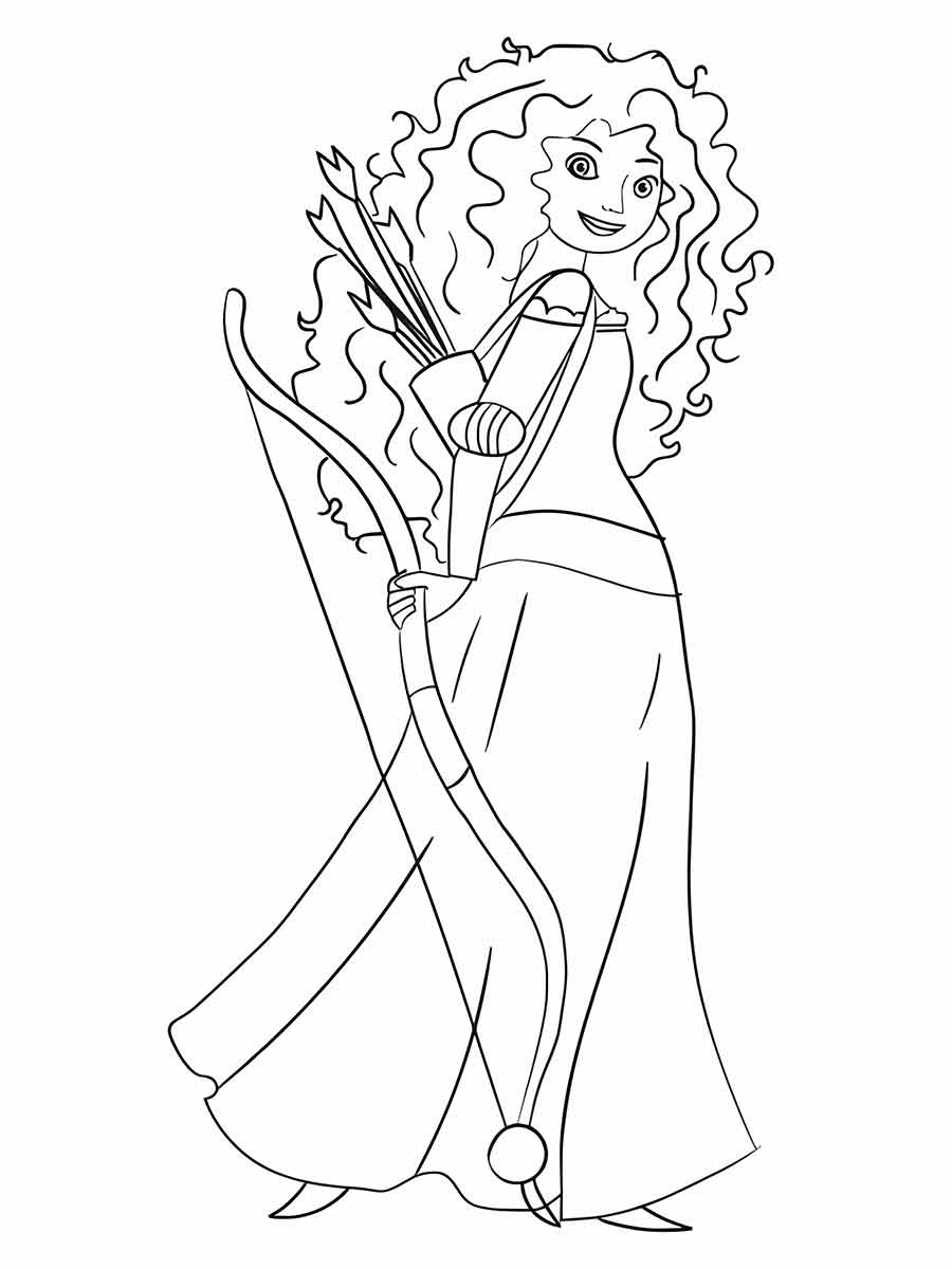 Princesses coloring page (9)