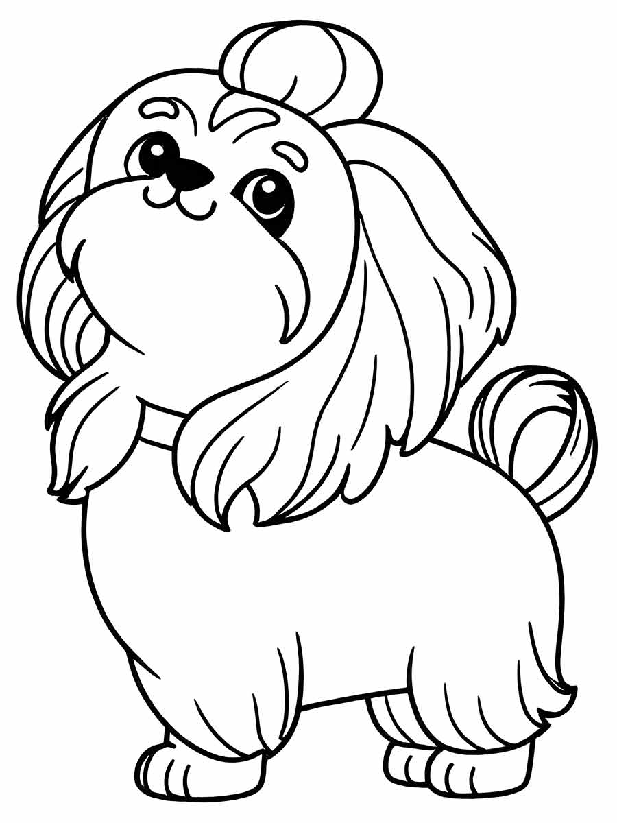 Puppies coloring page (10)