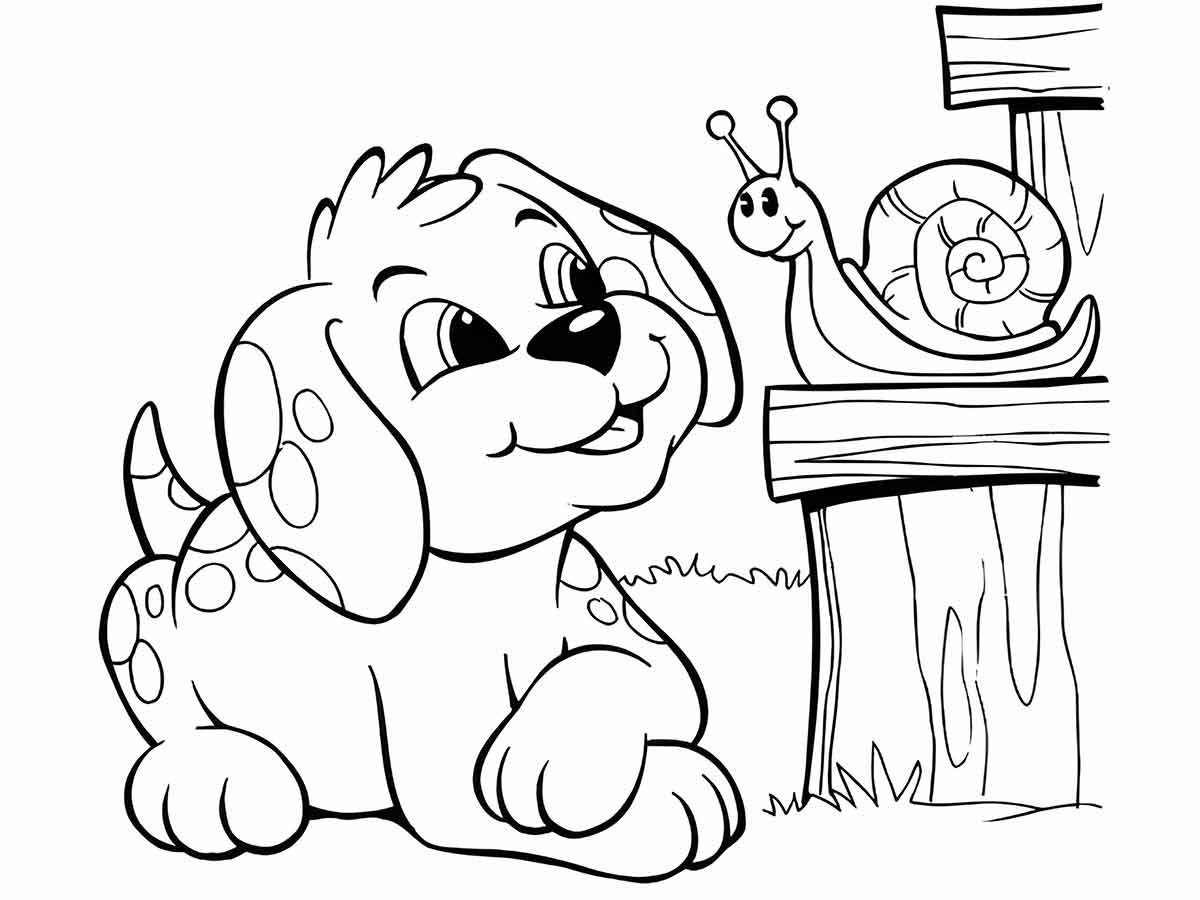 Puppies coloring page (13)