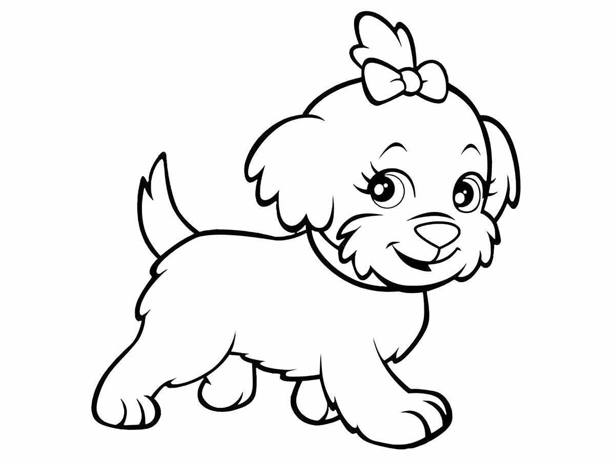 Puppies coloring page (17)