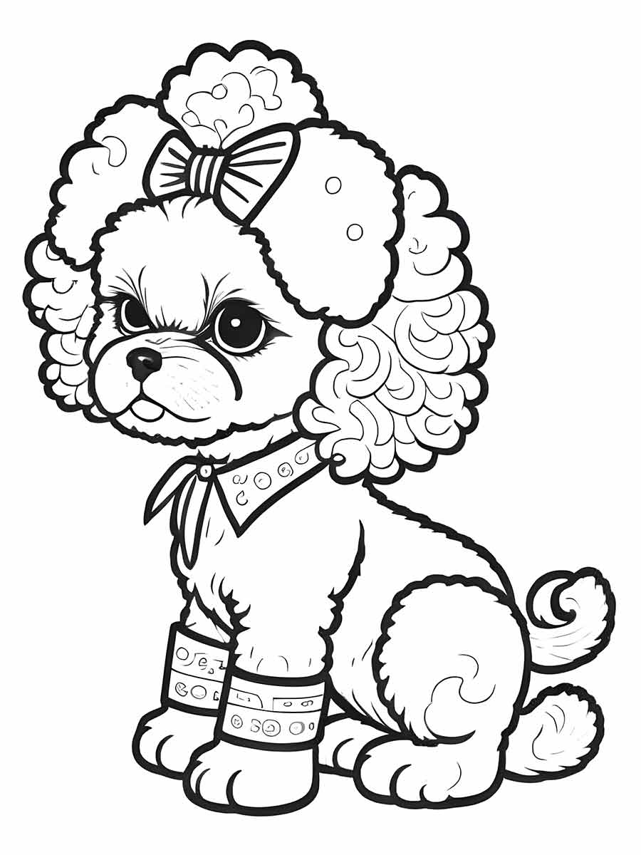 Puppies coloring page (2)