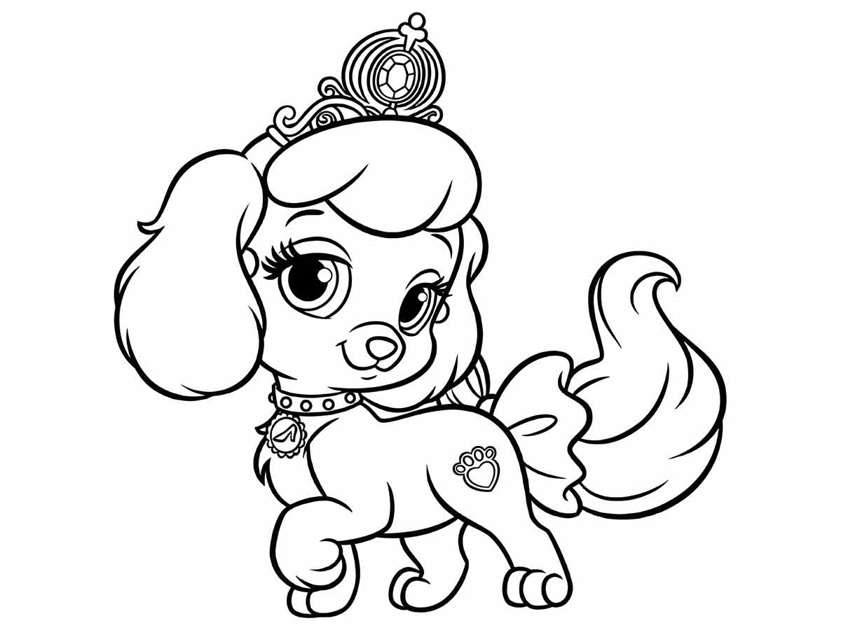 Puppies coloring page (25)