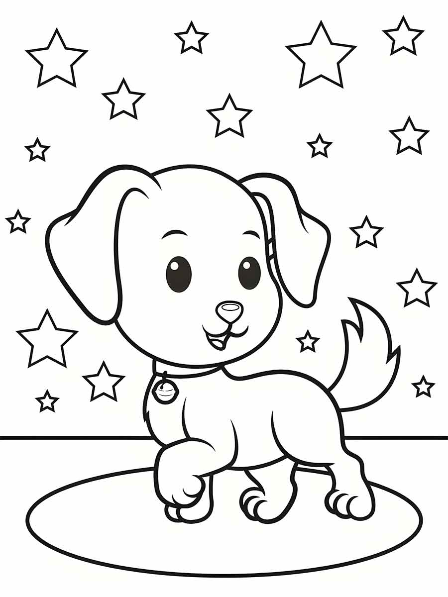 Puppies coloring page (26)