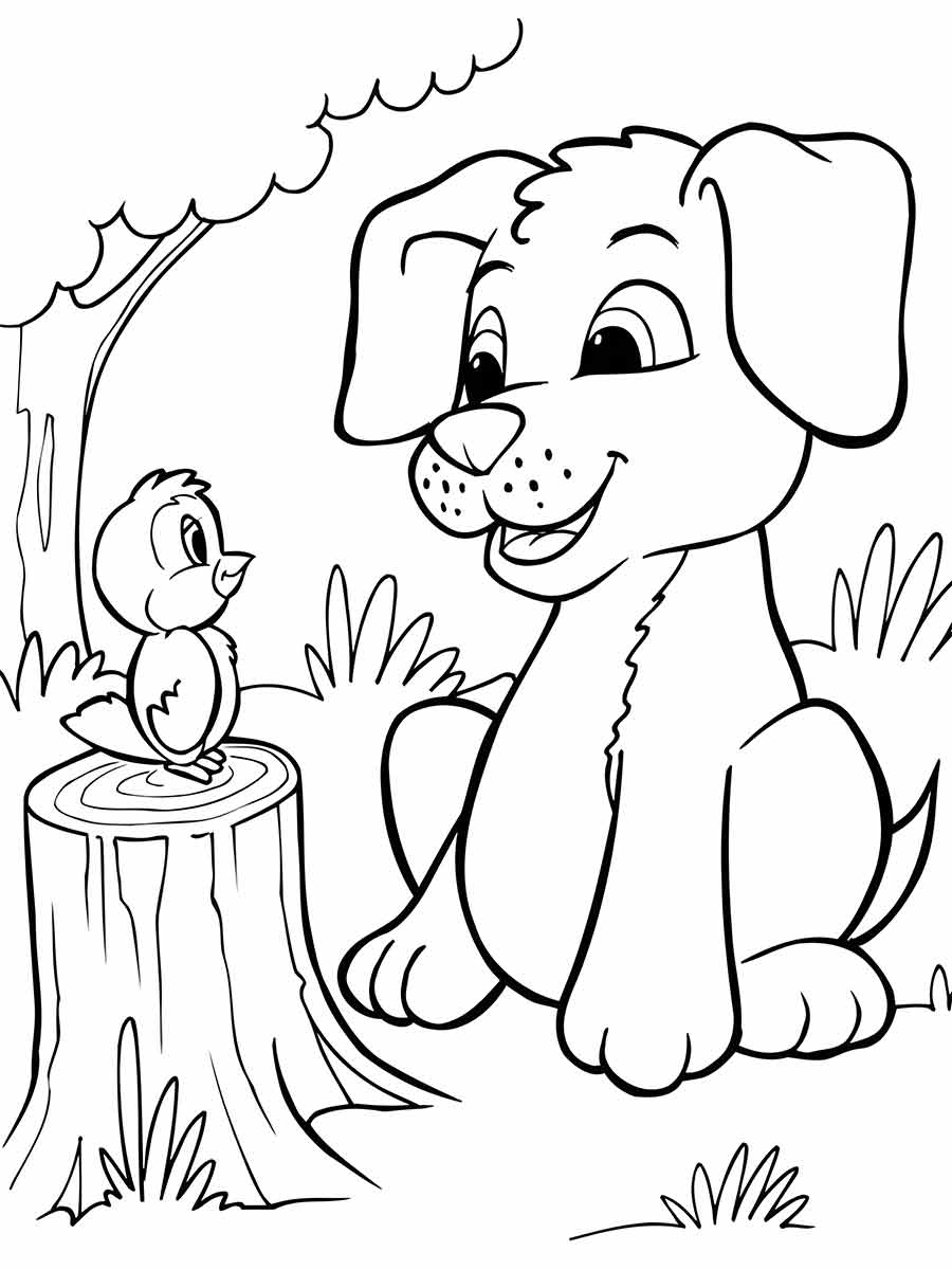 Puppies coloring page (27)