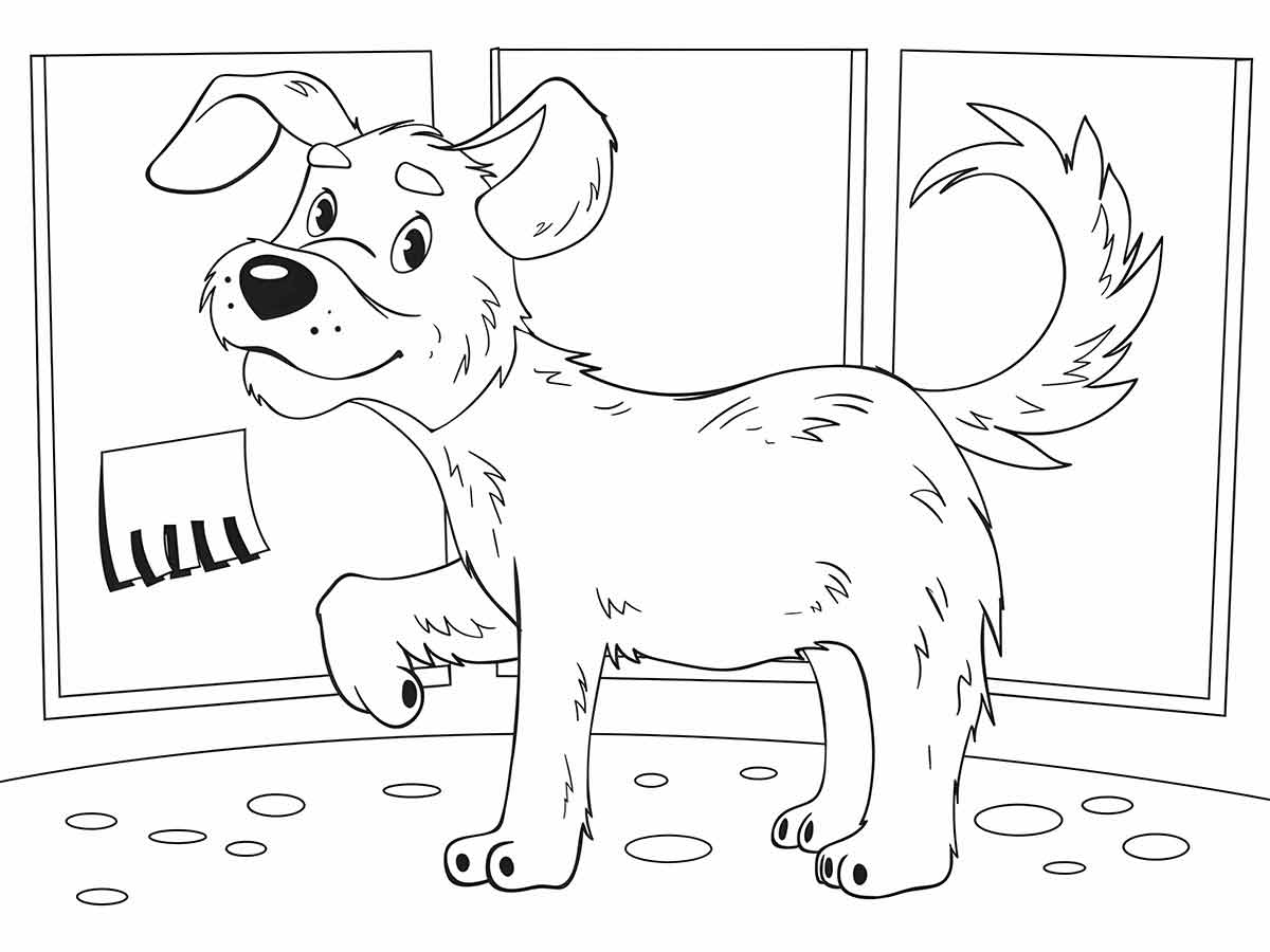 Puppies coloring page (30)