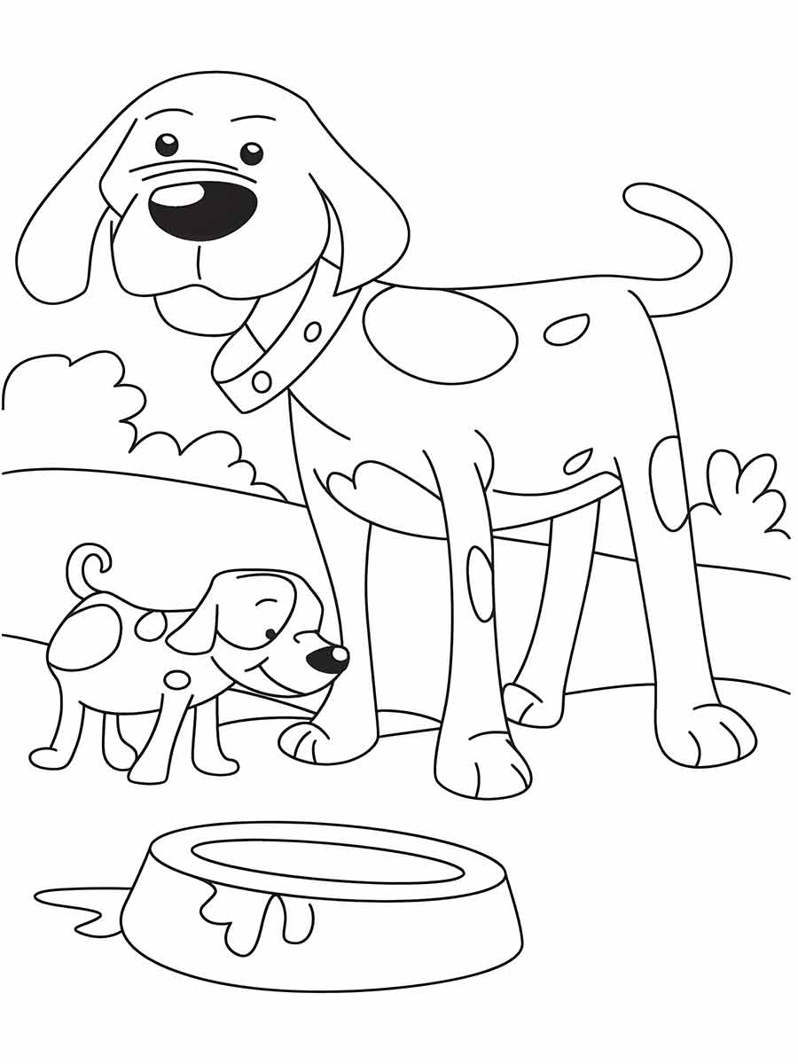 Puppies coloring page (37)