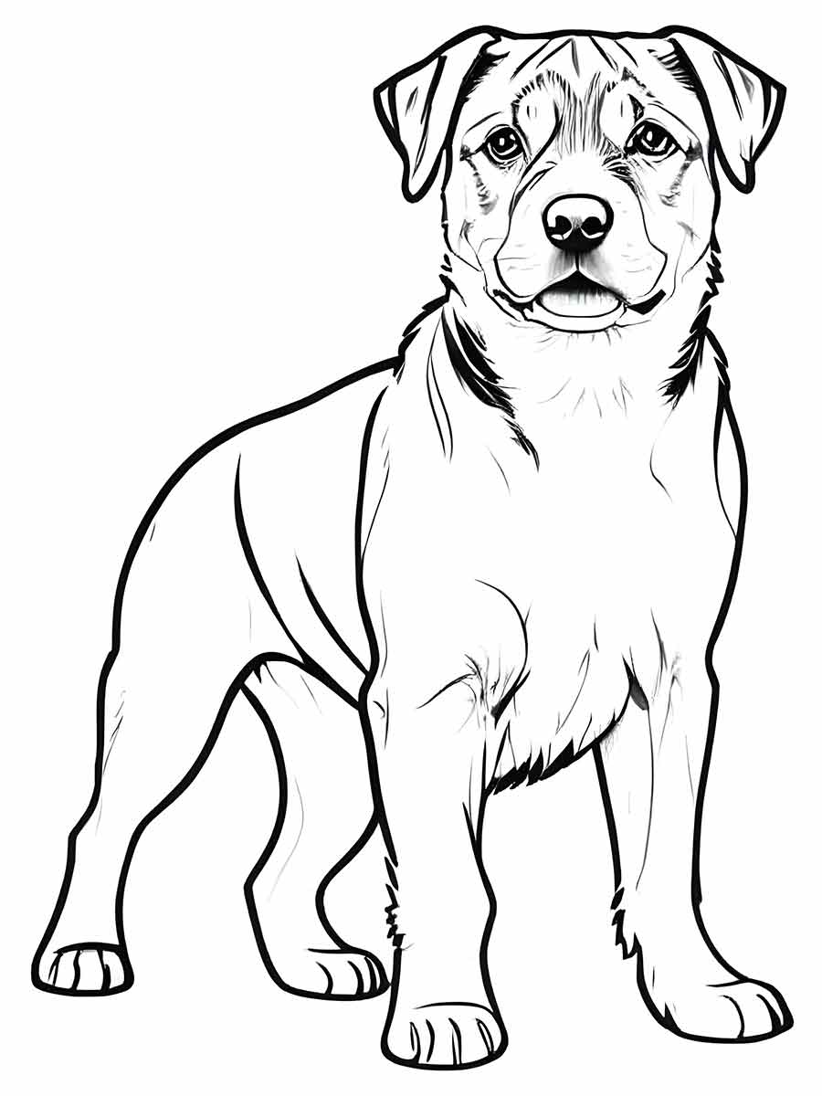 Puppies coloring page (47)