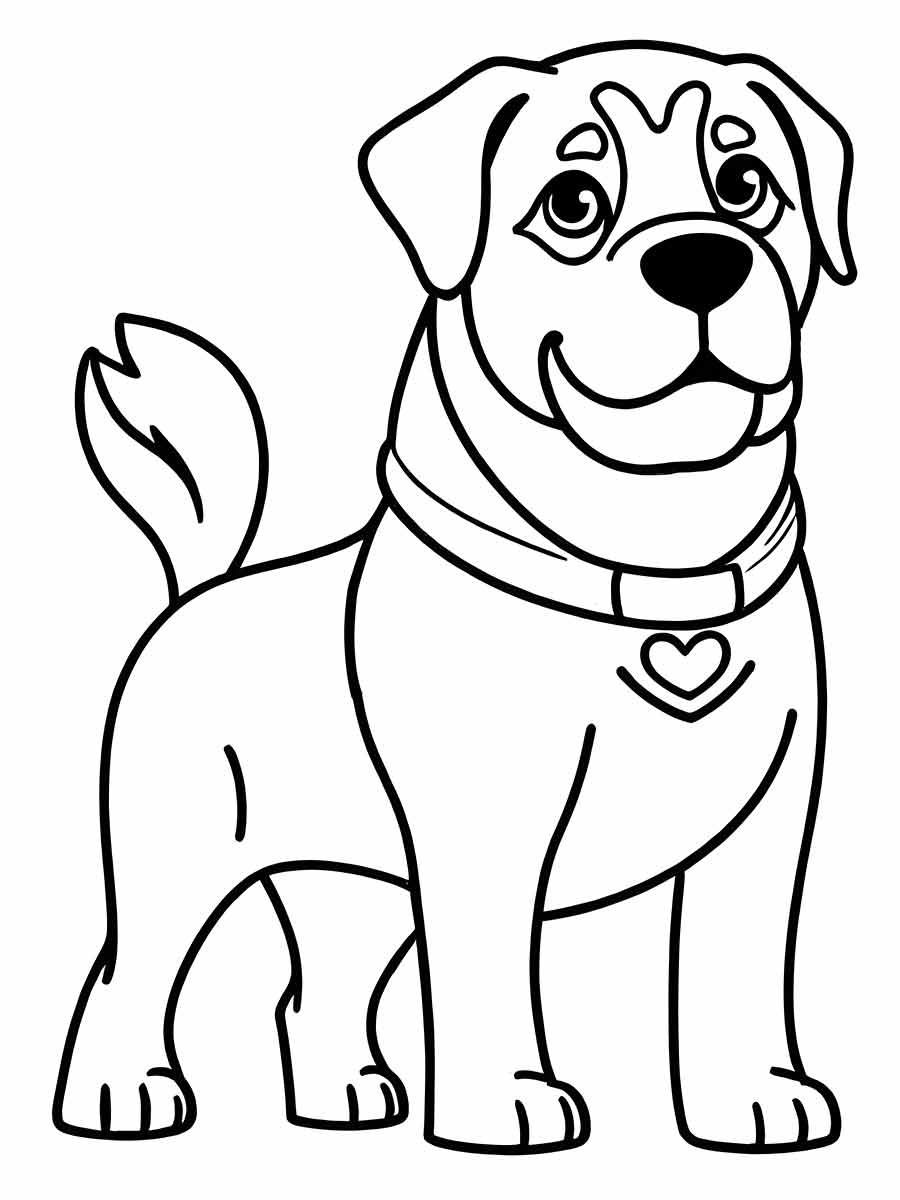 Puppies coloring page (49)