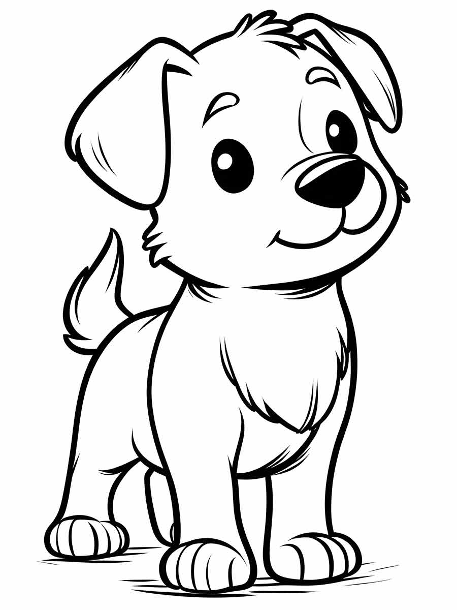 Puppies coloring page (50)