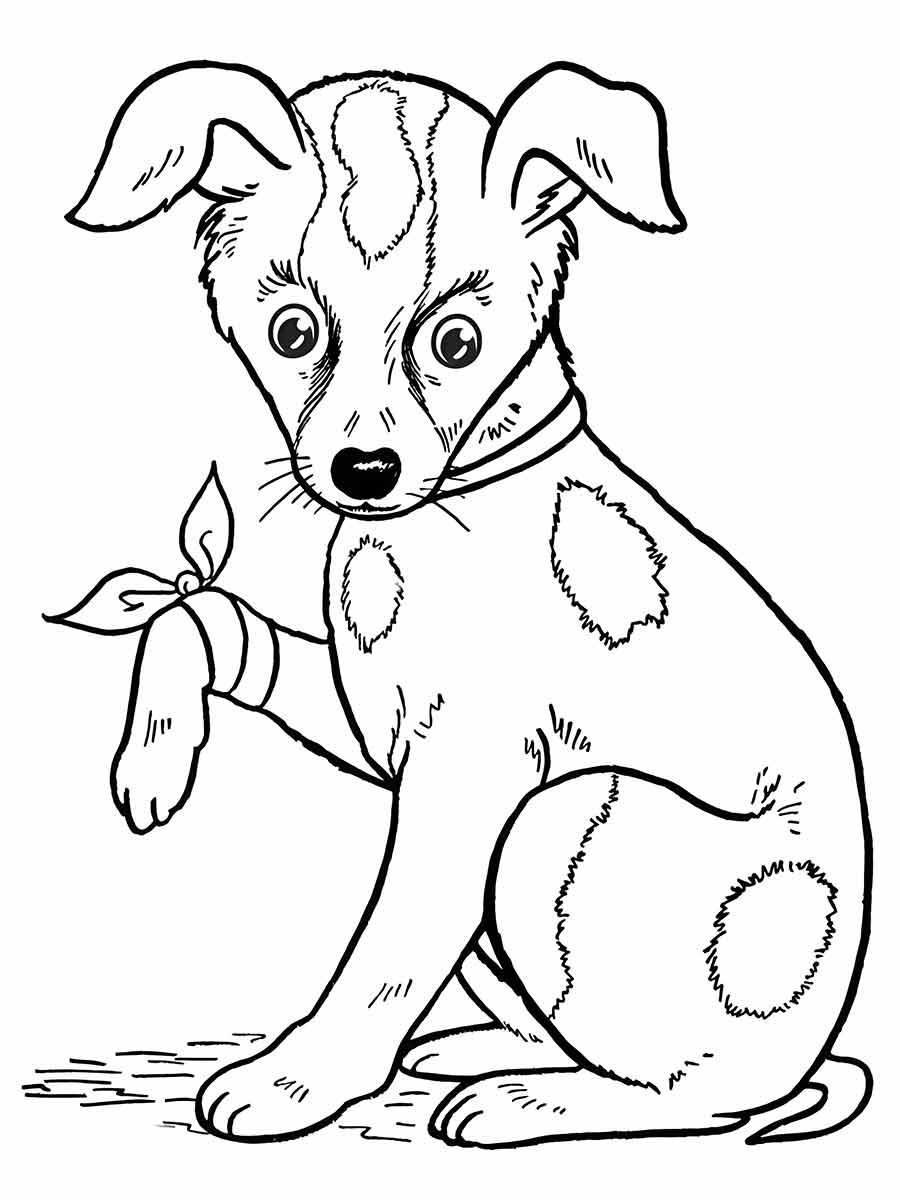 Puppies coloring page (58)