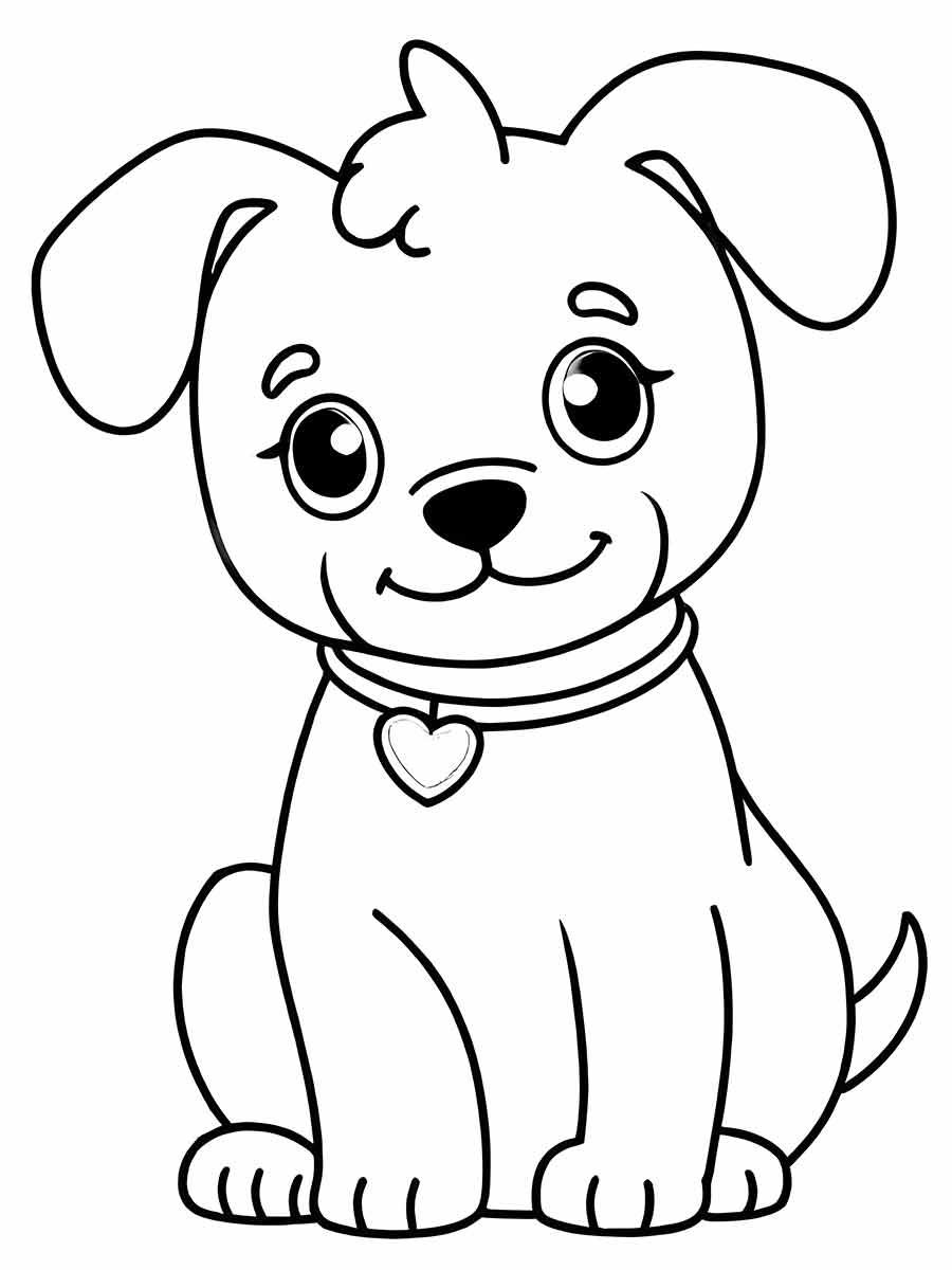 Puppies coloring page (59)