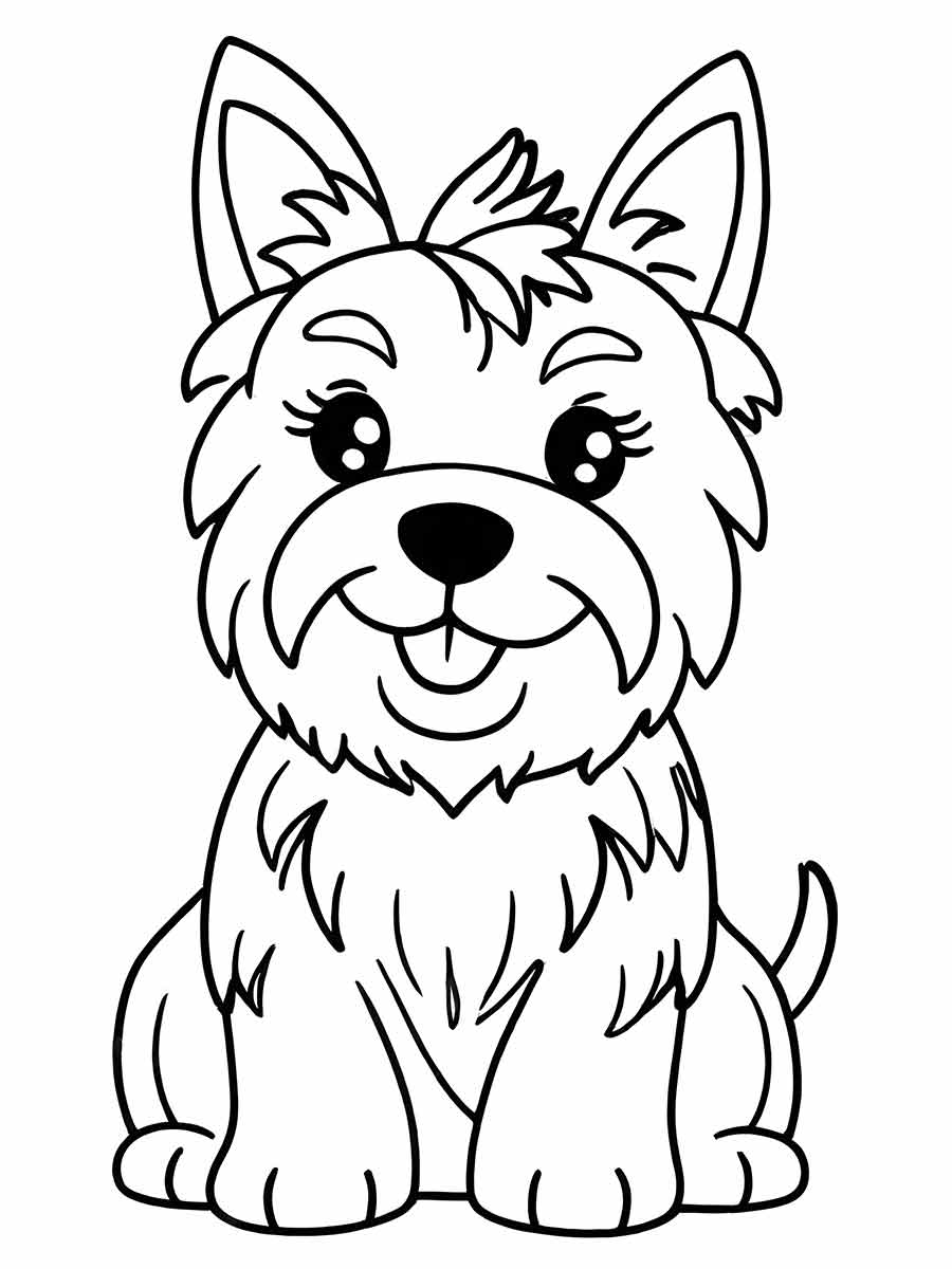 Puppies coloring page (68)