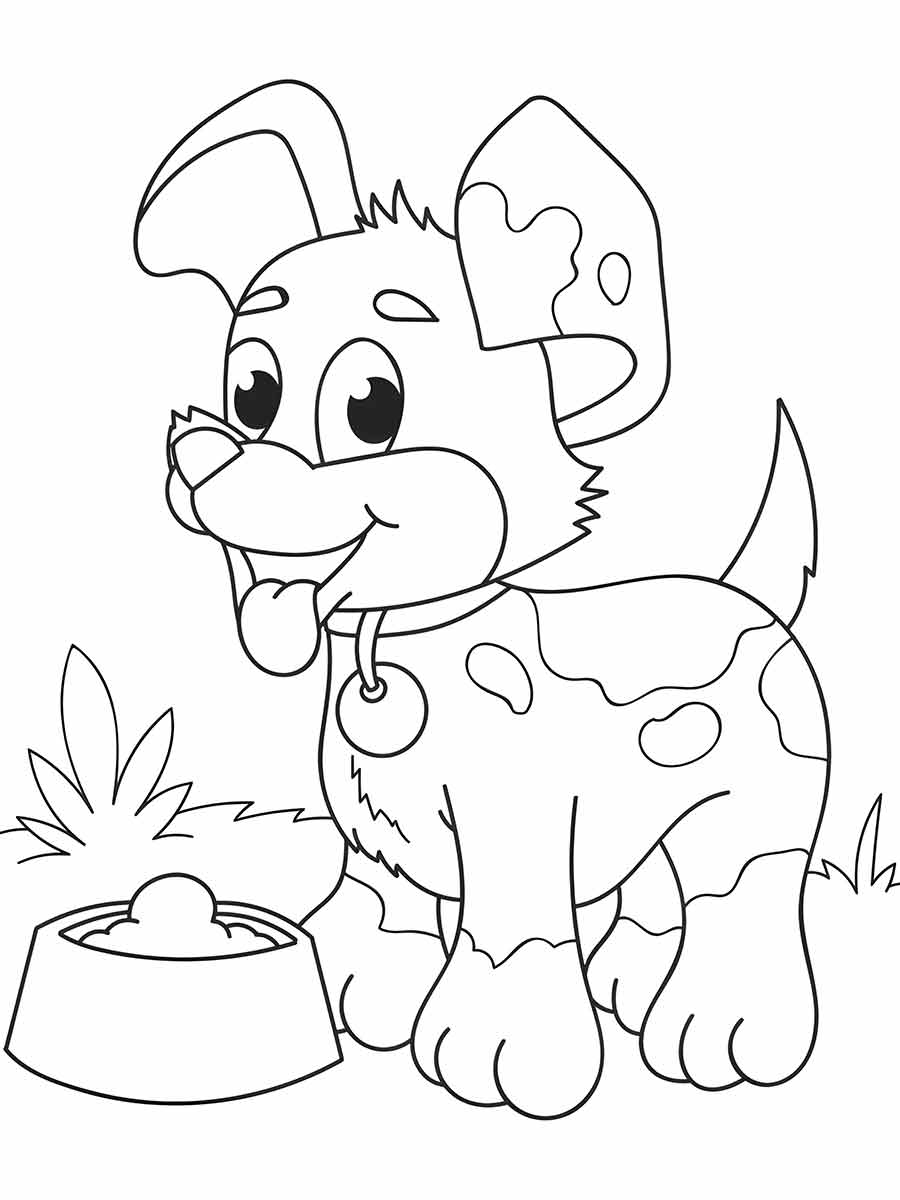 Puppies coloring page (7)