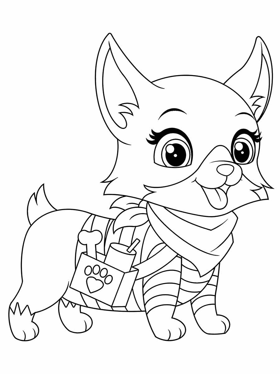 Puppies coloring page (71)